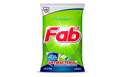 DET. POLVO FAB3 ANTIBACTERIAL  <br> 1.2KG