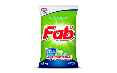 DET. POLVO FAB3 ANTIBACTERIAL  <br> 1KG