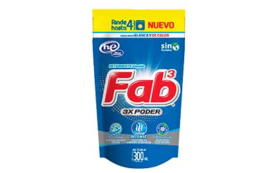 DET. LÍQUIDO FAB ACTIBLU 300ml SACHET