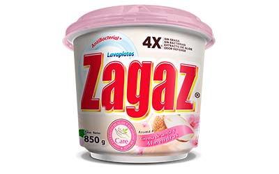 LAVAPLATOS ZAGAZ CARE  ALMENDRAS Y CREMA DE ARROZ <br>850 g