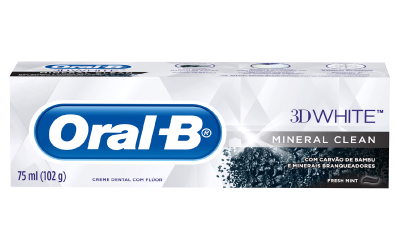 BLANQUEAMIENTO<br>Pasta Oral B 3D White Mineral Clean 75ml x24