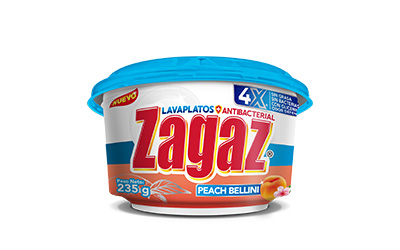 LAVAPLATOS ZAGAZ PEACH BELLINI 235G