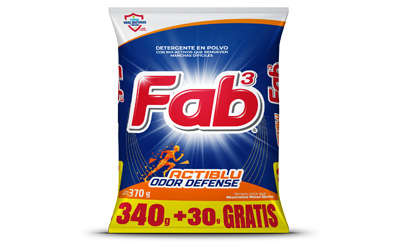 DET. EN POLVO FAB3 ACTIBLU <br>340+30GR