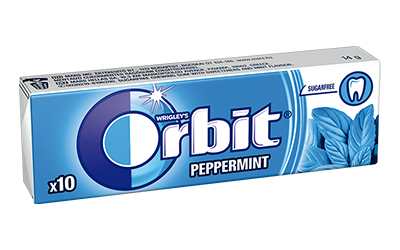 ORBIT 10 PELLET 14g PEPPERMINT