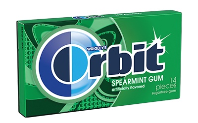 ORBIT 14 TABS 26.6g SPEARMINT GUM